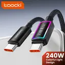toocki USB C to USB C Cable,6.6ft 240W C to C Cable Fast Charging Type C Charger Fast Charging USBC to USBC Cable for iPhone 17 16 15 Pro Max iPad MacBook Pro Samsung S25 image 1