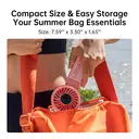 JISULIFE Life 7 Ventilateur portable 3-en-1 avec affichage LED - Rose image 9