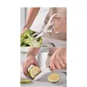 19-Piece Premium Knife Block Set With Silicone Utensils Kitchen Tool Set White image 6