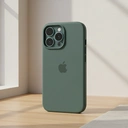 Apple coque en silicone MagSafe pour iPhone 16, vert d'eau image 3