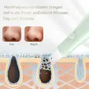 Qiweiny 2-in-1 Mitesser Entferner & Gesichts-Schaber - Tiefenreinigungsgerät mit Akku & Manueller Modus, Porenreiniger für Hautpflege bei Frauen & Männern (Grün) image 1