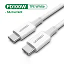 UGREEN Câble USB-C 2.0 M/M 5 A 1 m, blanc image 0