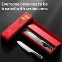 WANGMAZI Couteau de chef Santoku en acier Damassé, polyvalent pour trancher viande et légumes, outil de chef compact, essentiel et efficace pour la cuisine à domicile image 7