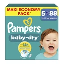 Pampers Baby-Dry Maxi Pack, Taille 5, 88 couches image 0