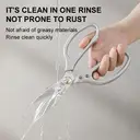 ZHANG XIAOQUAN Ciseaux de cuisine polyvalents à manche unique en acier inoxydable 40Cr13 image 2