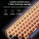 【Souris offerte】Clavier mécanique 75 % tri-mode Lofree OE914, disposition QWERTY US, 84 touches, commutateurs linéaires remplaçables à chaud, batterie 4000 mAh, rétroéclairage LED aux couleurs chaudes, rose chaud image 8