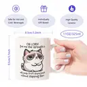 Alphynix 1 Mug céramique blanc 33cl avec un Grumpy Cat et prière spirituelle pour la patience, cadeau parfait pour rester calme pendant les fêtes,Le cadeau de la saint-valentin, cadeau d’anniversaire image 6