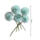 Wei's Moment Lot de 6 fleurs artificielles hortensias - Bleu image 4