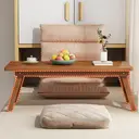 CHZIMADE 1PC Bamboo Folding Coffee Table Tea Picnic Table Foldable Low Table Japanese Style image 5