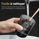 Sunluxy Hydropulseur Dentaire Portable Sans Fil, 140 PSI, Flux d’eau Pulsé Haute Pression, 4 Modes, Réservoir d’eau Amovible 260 ml, Autonomie de 50 Jours, Fonction Mémoire Intelligent, 3 Types de Buses, Design Léger Optimisé pour le Voyage, L5 Noir image 4