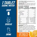 Applied Nutrition Effervescent Electrolyte Tablets Hydration Orange Flavour - 20 Tablets image 6