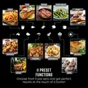 SWAN Nordic Duo 13-in-1 Air Fryer with Dual Non-Stick Baskets - 8L, 1700W, Grey, Swan Cyclone Technology, 13 Pre-Set Functions, Match Cook, SD10410GRY image 5