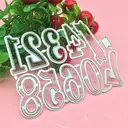 Alphabet Die Set – 26 Capital Letter Metal Cutting Dies, Durable Embossing Stencils for Scrapbooking, Card Making, Paper Crafts, Album, Decorative Words Template, Decor for Birthday Die-Cutting,10 numbers image 0