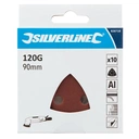 Silverline Hook & Loop Triangle Sheets 90mm 10pk 120 Grit image 3