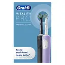 Oral-B Vitality Pro Electric Toothbrushes Duo, 2x Electric Toothbrushes and 2x Toothbrush Heads, Black & Purple image 0