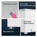 CHiQ JR99DWE Congélateur 99 L, congélation 4 étoiles, silencieux, classe énergétique E - Blanc image 8