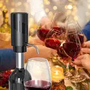 Cuisync Electric Wine Opener Set, 4-in-1 Rechargeable Wine Gift Kit with Electric Aerator & Pourer, Vacuum Stopper, Foil Cutter, Automatic Wine Bottle Opener for Home Bar Party Wedding, SGS-KD-7 image 1