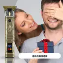 Tondeuse Kit de tondeuse mini professionnel tout-en-un, tondeuse sans fil rechargeable par USB avec écran numérique, gabarits de coiffage (étoile/cœur/lune) et peigne guides - Outil de toilettage précis image 2