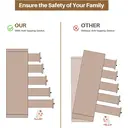 GRAVFORCE Chest of Drawers 6 Drawers Modern Bedroom Dresser with Storage Cabinet Wooden Cupboard for Bedroom Living Room White 70x100x30cm image 5