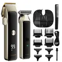 MAXGROOM Kit de tondeuse sans fil T-Blade pour cheveux avec sabot réglable, écran LCD, 2 vitesses image 0