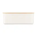 BODUM Bistro Boîte à pain grand modèle avec couvercle en bambou blanc - 24 x 37 x 14 cm image 2