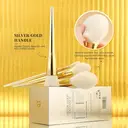 DUcare Coffret de 15 pinceaux de maquillage - Gold & Silver Glow image 7
