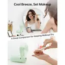 JISULIFE Life8 Plus Ventilateur portatif avec fonction batterie externe 4500 mAh et lampe de poche - Vert menthe image 5