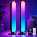 LED-Lichtleiste, RGB-Lichtleiste mit App und Fernbedienung, Musiksynchronisation, Timer, intelligente USB-Stromversorgung, Stimmungsbeleuchtung, 25 cm image 1