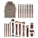 MAANGE Lot de 20 pinceaux à maquillage en aluminium de qualité professionnelle avec pochette de rangement image 6