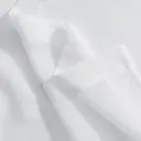 PONY DANCE Rideaux voilage effet lin à tête froncée, 2 panneaux, L 140 x H 245 cm (L 55 x H 96 pouces), blanc image 6