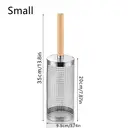 Huacan Barbecue Cage Round Barbecue Bucket Outdoor Smoked Cage Portable Barbecue Stove Rotating Rolling Stainless Steel Cage Small image 5