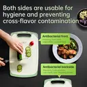 WANGMAZI Planche à découper de cuisine qualité alimentaire, antibactérienne et anti-moisissures, en matériau de paille de blé, antidérapante, compacte et sûre image 9