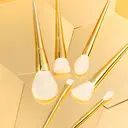 DUcare Coffret de 15 pinceaux de maquillage - Gold & Silver Glow image 5