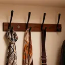 JU7CER Kitchen and bathroom storage hanging rack Wall-mounted Kitchen & Bathroom Storage Rack, Multifunctional Storage Hanger, Modern Style, Multifunctional Hook Rail 43 centimeters in length image 5