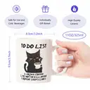 Alphynix 1 Mug blanc 33cl avec "Liste de choses à faire" sarcastique incluant café & humour noir, cadeau de bureau drôle pour Noël ou Thanksgiving,Le cadeau de la saint-valentin, cadeau d’anniversaire image 6