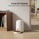 PETLIBRO Air Automatic Pet Feeder 2L – Timed Dry Food Feeder, White image 6