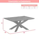 Coffee Table Nevada Rectangle Parquet Walnut/Black image 5