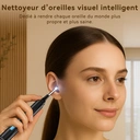 Sunluxy Cure-Oreille Visuel avec Caméra 8MP, 6 LED, Embout en Silicone Souple, Étanche IPX5, Recharge Type-C, Compatible iOS & Android – P6X, Noir image 3