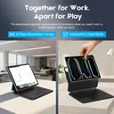 Rexsun Tablet Keyboard Case – Magnetic Floating Design, Detachable Protective Cover, Precision Trackpad for iPad Pro 11"/Air 10.9"/11", Model P11-1 (Black) image 6