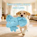 Blinkit Plush Elephant Toy for Dogs, Soft Crystal Velvet with PP Cotton and Built-in Squeaker, Cuddly and Interactive Pet Toy image 5