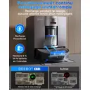 ECOVACS X11 Omni Cyclone aspirateur robot, débit et puissance 19 500 Pa, PowerBoost ultra-rapide, OZMO Roller 2.0, déclivité maximale 4 cm, PureCyclone 2.0 à vidage automatique image 3