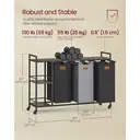 VASAGLE Laundry Basket, 117*33*80.5 cm image 4