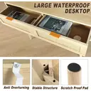 GRAVFORCE Console Table Slim Console Table for Hallway 2 Tier Entryway Table with 2 Drawers and Open Storage Shelf for Living Room Home and Office image 5