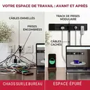 Dpower Rail d'alimentation Black Power (500 mm / 700 mm) – Lauréat des prix iF et Red Dot 500mm+quatre adaptateurs image 2