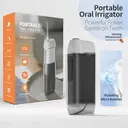 Rushi R-B41 Electric Water Flosser, IPX7 Waterproof, Three Modes, High-Frequency Pulse, Magnetic Charging,White image 1