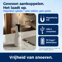 BAIR CARE M4 draagbare waterflosser met druksproeimodus, batterijduur van 30 dagen, via USB oplaadbaar, 4 reinigingsstanden, IPX7-waterdicht, compacte monddouche voor dagelijkse verzorging en reizen image 2