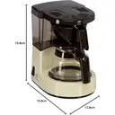 Melitta Aromaboy, Filter Coffee Machine, Retro, Compact, 0.31L, Beige & Brown - 1015-03 image 3