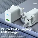 PAVAREAL K103 British standard 22.5W fully compatible white charger lightning kit image 4