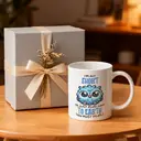Alphynix 1 Mug blanc 33cl avec citation drôle "Je ne suis pas petite, je suis juste plus proche de la terre" & design hibou, cadeau de Noël ou Thanksgiving spirituel,Le cadeau de la saint-valentin, cadeau d’anniversaire image 4