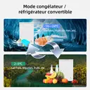 CHiQ JR99DWE Congélateur 99 L, congélation 4 étoiles, silencieux, classe énergétique E - Blanc image 6